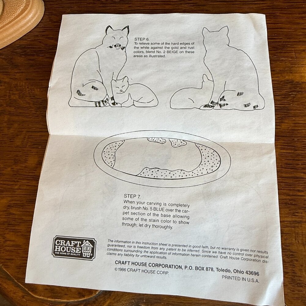 Vintage Craft House Paint your own Cat! - Picture 4 of 15